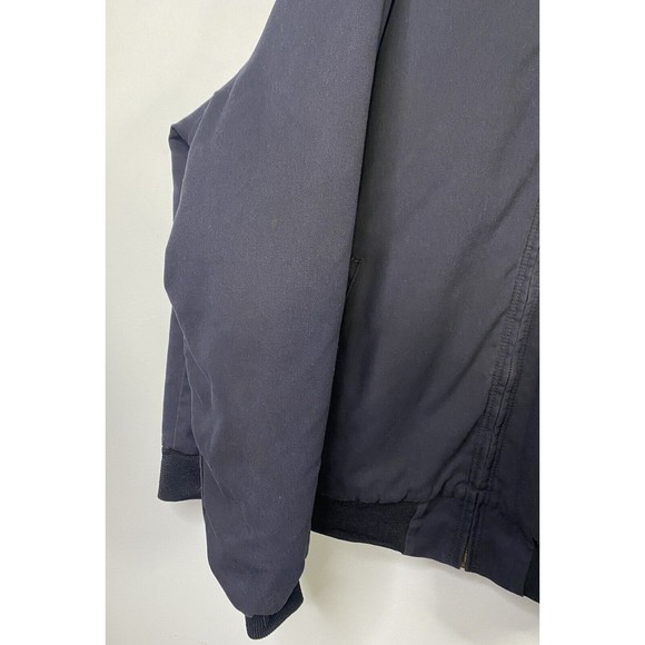 Vintage Horace Small Jacket Mens 3XL  Blue Quilted Bomber Full Zip Up Coat - Picture 3 of 6